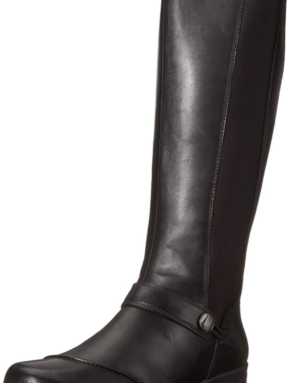 NEW Clarks Cheyn Meryl Black Leather Knee-High Boots – Women’s Size 10